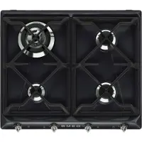 Smeg SR964NGH Kookplaat Gas 60cm Zwart