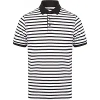 Front row FR230 Gestreepte jersey polo