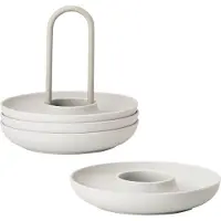 Zone Denmark Eierdopje Singles met houder Dia. 11,2 x 9,5 cm 4 st. Warm Grey