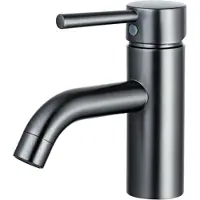FortiFura Calvi Wastafelkraan - 14.8cm - opbouw - Geborsteld Gunmetal PVD SW766540