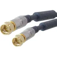 Shiverpeaks SP80092 Coaxkabel RG-59/U 1,5 m F-connector Blauw (Antennekabel), Antennekabel