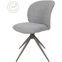 Home67 Eetkamerstoel cosmo bouclé champagne