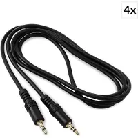 Frontstage 3,5mm-Jackplug-Kabel Set 4 Stuks 1,5m Stereo