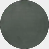 Muratap Pouffy fluffy hoogpolig rond vloerkleed uni kleur - woonkamer