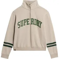 Superdry Sweatshirt 'Athletic Essentials' greige / groen