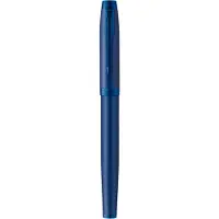 Parker IM Monochrome vulpen | blauwe inkt | blauwe afwerking en details | medium punt | met Geschenkdoos
