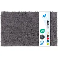 Floordirekt Badmat SKY - Badmat in Vierkant & Rond - Antisliprug - Donkergrijs - 50 x 80 cm
