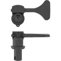 Hipshot HS0655KB HB6 1/2 licensed Ultralite bass tuning machine, black, Y key