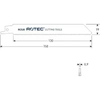 Rotec Reciprozagen RC520 / 922VF (VPE 5 stuks) - 5250520