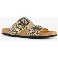 Hush puppies dames bio slippers luipaardprint maat 39