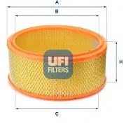 Ufi 27.B49.00 Luchtfilter