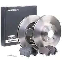 RIDEX 3405B0313 Remschijven en blokken