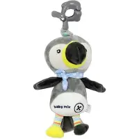 Baby Mix Toekan pluche knuffel met muziekdoosje en clip - Buggyknuffel
