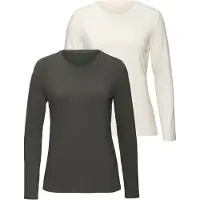 LASCANA Shirt ecru / grijs