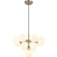 Globo Lighting Nikkel hanglamp Grappy 13 lichts