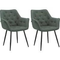 Loft 24 Suzuka-Armstoel - 2 Pack - Groen Belfast