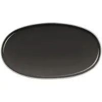 Asa selection Ovaal Bord Semana Caviar Anthracite 28,5 x 16 cm