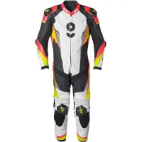 GMS GRC-1 Zwart Rood Geel 1-Delig Motorpak Maat 54