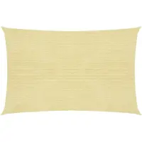 vidaXL Zonnezeil 160 g/m² 2,5x3,5 m HDPE beige
