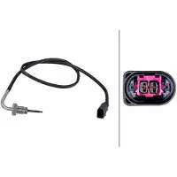 Hella 6PT 358 226-451 Sensor, uitlaatgastemperatuur