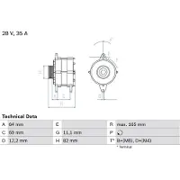 Bosch 0 986 041 940 Dynamo / Alternator