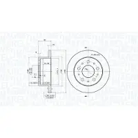 MAGNETI MARELLI 360406023600 Remschijf