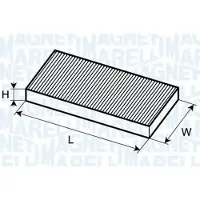 MAGNETI MARELLI 350203061410 Interieurfilter