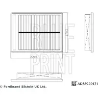 Blue Print ADBP220171 Luchtfilter