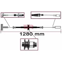 RICAMBI BRFR8643 Handremkabel
