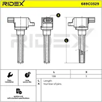 RIDEX 689C0329 Bobine