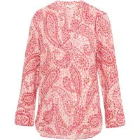 s.Oliver Blouse framboos / roestrood / offwhite