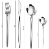 Cheffinger Bestekset - 24-delig - Zilver - Voor 6 Personen