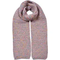 Clayre & Eef Wintersjaal Dames 14x146 cm Roze Synthetisch