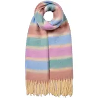 Clayre & Eef Wintersjaal Dames 37x210 cm Paars Synthetisch