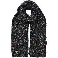 Juleeze Wintersjaal Dames 14x146 cm Zwart Synthetisch