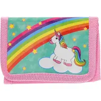 Duckiez Portemonnee Eenhoorn - Unicorn - Roze - Regenboog - Geld - 12 x 8 cm