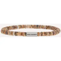 Steel & Barnett - Kralenarmband Heren - Landschapsjaspis - Maat M