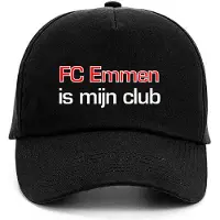 Beechfield Pet met tekst: FC Emmen is mijn club