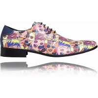 Lureaux Comics - - Nette Kleurrijke Schoenen Met - Of Zonder - Print - Heren