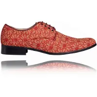 Lureaux Red Cork Flower - - Nette Kleurrijke Schoenen Met - Of Zonder - Print - Heren