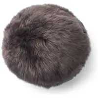 Natures Collection Sheepskin House - Angeliet Kussen - Rond - Langharige Schapenvacht - D25cm
