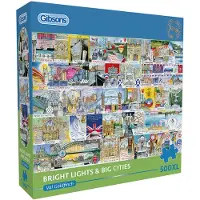 Gibsons Val Goldfinch - Bright Lights & Big Cities Puzzel (500XL stukjes)