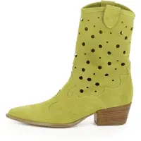 Evita Cowboylaarzen 'GINEVRA' groen / riet / lichtgroen