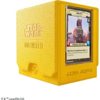 GameGenic Star Wars Unlimited Twin Suns Deck Pod Geel - Deckbox - Tokenbox - voor Star Wars Unlimited -