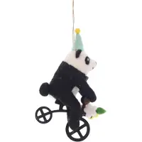 Meander Circus Panda hangend vilt 10x5x15cm