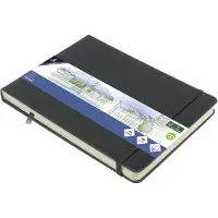 Kangaro schetsboek A5 landscape - cold grey - hardcover kaft - met elastiek en lint - K-861235