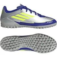 Adidas Herenschoenen F50 Club Messi La Vida Rapida Pack TF Kunstgras Voetbalschoenen Silver Metallic/Solar Yellow/Lucid Blue