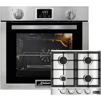 Kaiser - Inbouwoven EG 6372 - gaskookplaat - 1-voudige telescoopgeleider - inbouwgasoven - zelfreinigend - 79L - Gaskookplaat KG 6357 - 60 cm