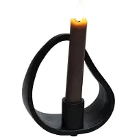 Vase the World Kandelaar Rafaela | zwart - black | L12 x B6 x H13,5 cm