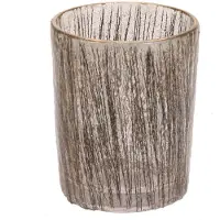 Meander Wind Light glass gold colour Ø7,5x8cm